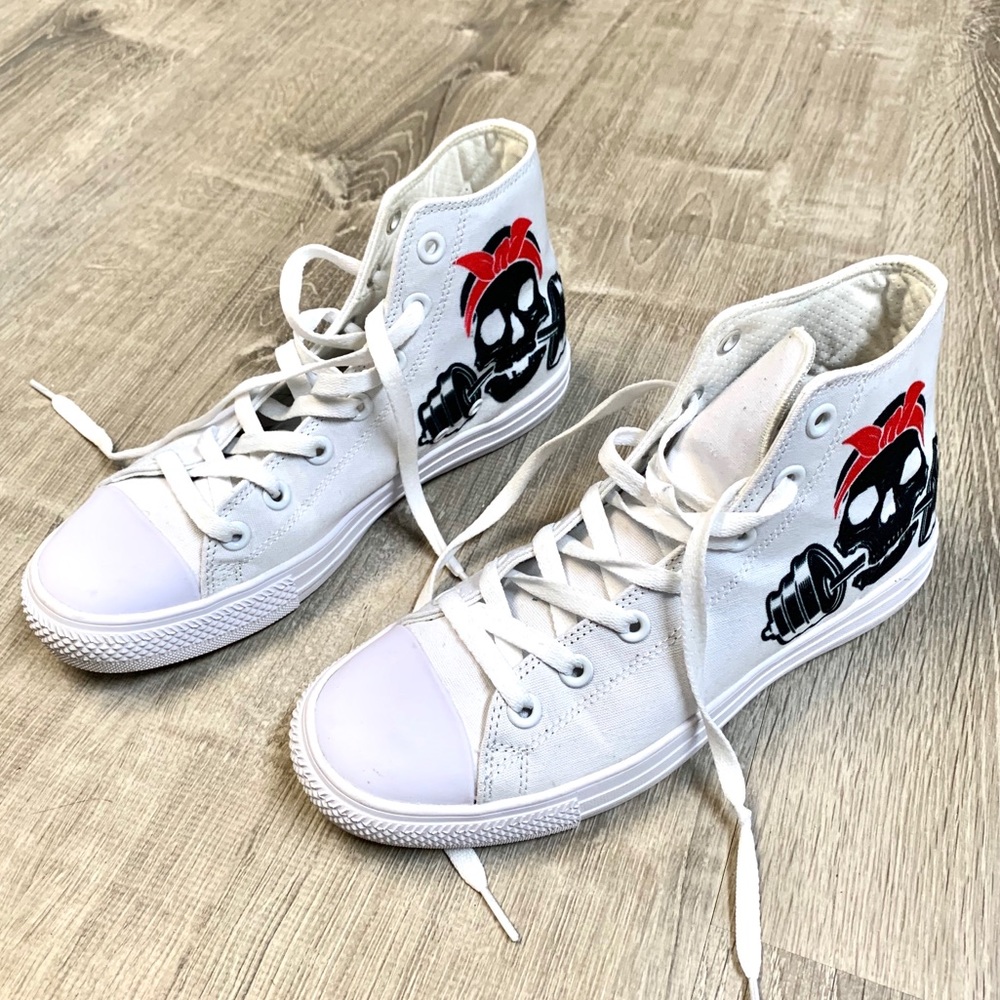 RAAD Skull Weights White Sneakers
